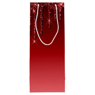 Red Wine Tote Bags with diamond shine