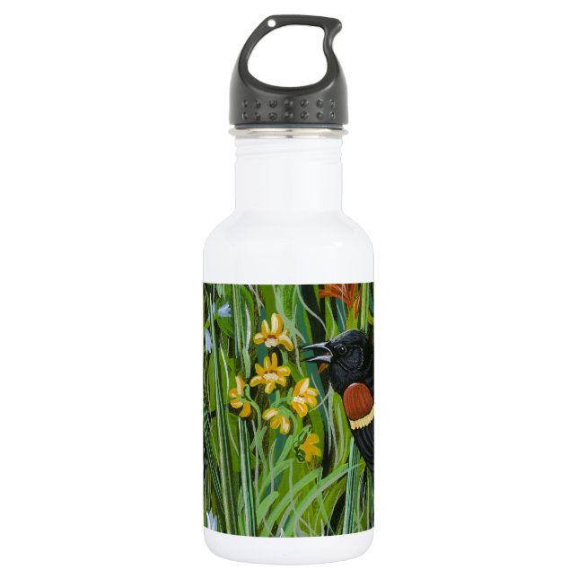 Red Wing Blackbird 532 Ml Water Bottle (Front)