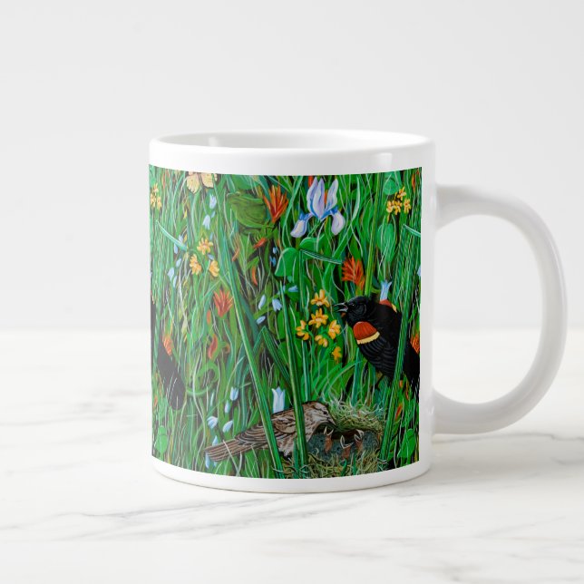 Red Wing Blackbird Coffee Cup (Right)