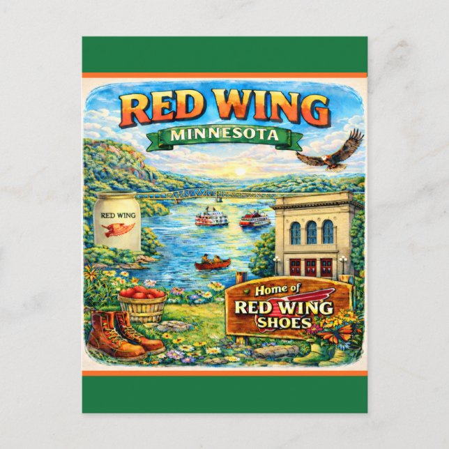 Red Wing, Minnesota Souvenir Postcard (Front)