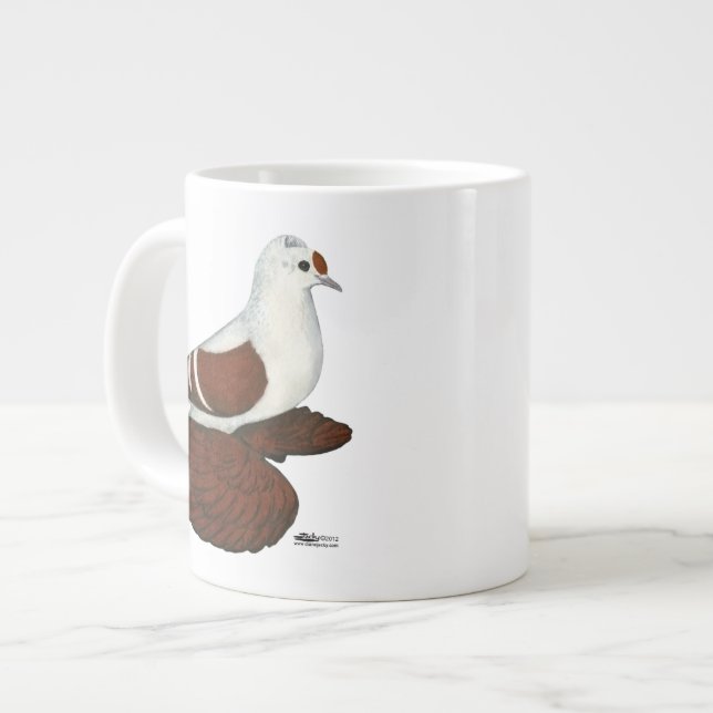 Red Wing Pigeon Large Coffee Mug (Front Left)