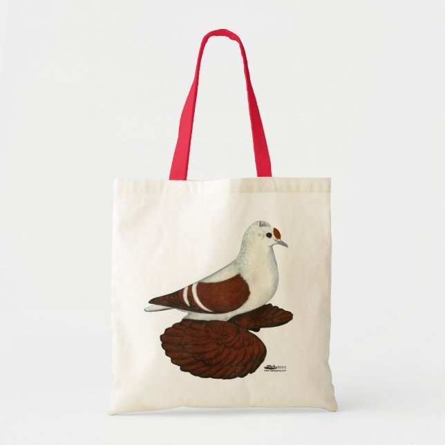 Red Wing Pigeon Tote Bag (Front)