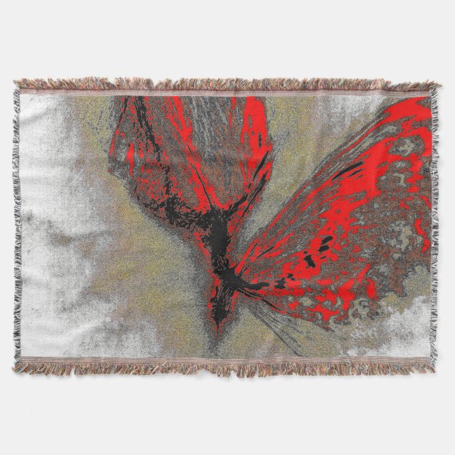Red Wing Throw Blanket (Front)