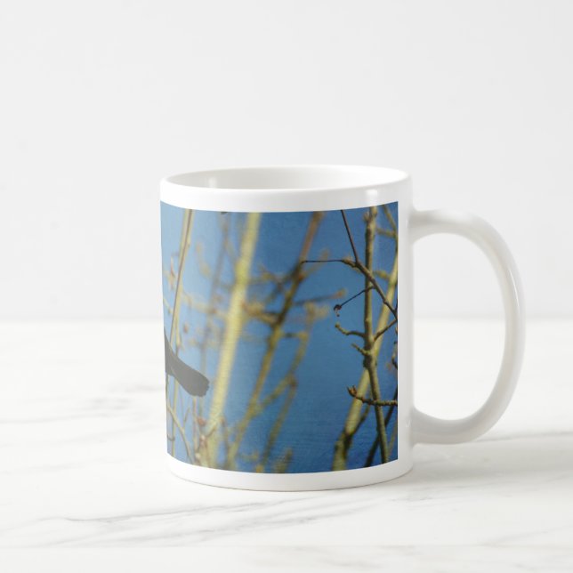 Red-Winged Black Bird singing Coffee Mug (Right)