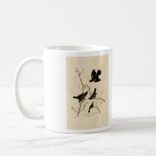 Red winged Blackbird - Audubon's Birds of America Coffee Mug