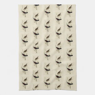 Red-winged Blackbird - Audubon's Birds of America Tea Towel