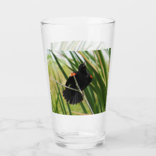 Red-Winged Blackbird - Backyard Bird Series - Glass