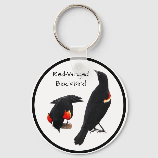 Red-Winged Blackbird Key Ring (Front)