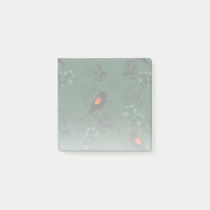 Red-Winged Blackbird Pattern Post-it Notes