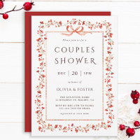 Red Winterberry Frame Couples Shower