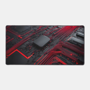 Red Wires  Desk Mat