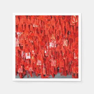 Red Wishes Napkin