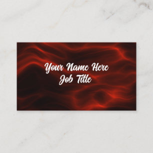Red Wisps  Business Card