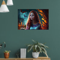  Red Witch, Blue Eyed, Redhead Beauty