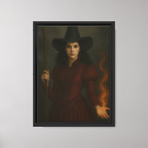 Red Witch Casting Fire