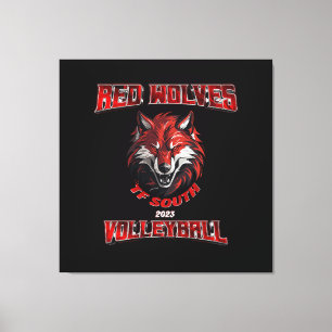 Red Wolf Canvas Print