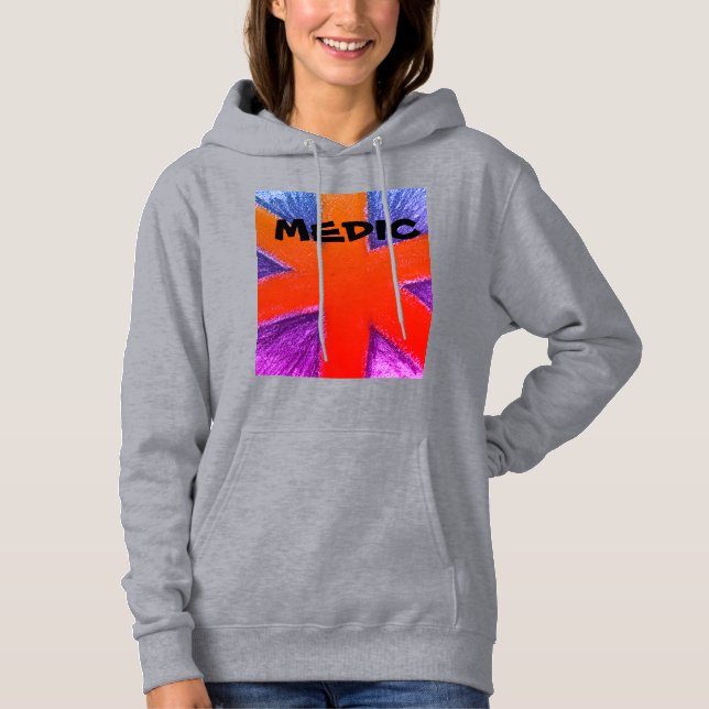 Red Women's EMT  Hoodie (Front)