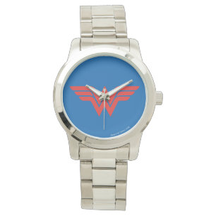 Red Wonder Woman Logo Watch
