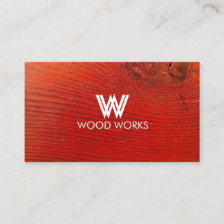 Red Wood Business Card