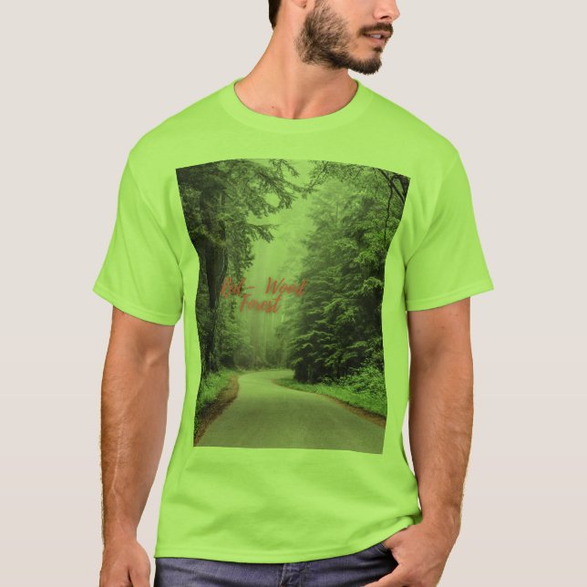 Red Wood Forest Men's Short Sleeve T-Shirt (Front)