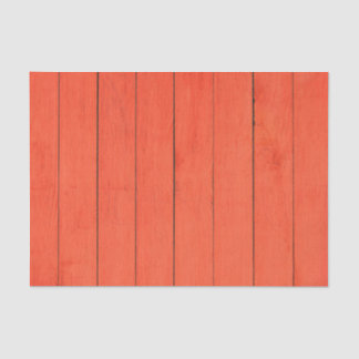 RED WOOD PANEL LOOK STRIPS TISSUE PAPER