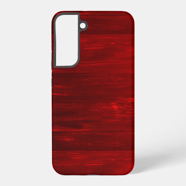 Red wood texture stripes samsung galaxy case (Back)