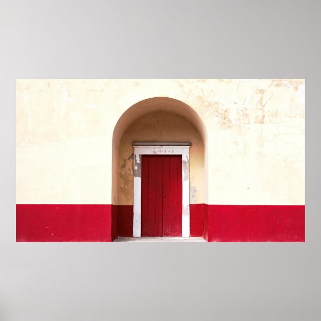 RED WOODEN DOOR POSTER (Front)