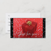Red Wrapped Gift Stars Business Gift Certificates (Front/Back)