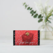 Red Wrapped Gift Stars Business Gift Certificates (Standing Front)