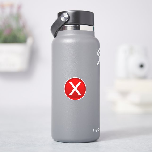 Red X Incorrect (HydroFlask)