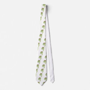 red xmas mistletoe tie