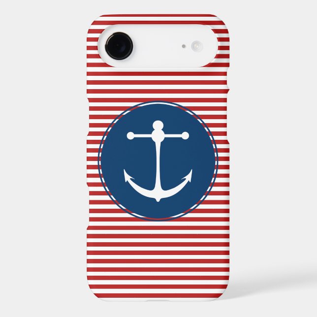 Red Yacht Club Pattern Case-Mate iPhone Case (Back)