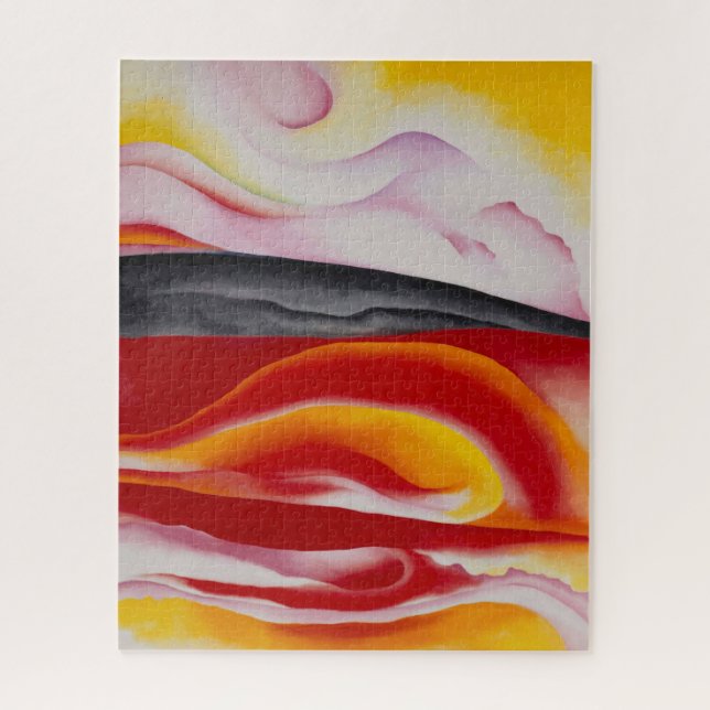 Red, Yellow and Black Streak | Georgia O'Keeffe | Jigsaw Puzzle (Vertical)
