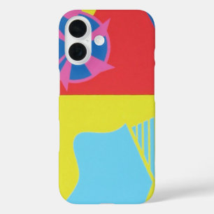 Red, Yellow and Blue Modern Art Phone Case