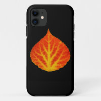Red & Yellow Aspen Leaf #10