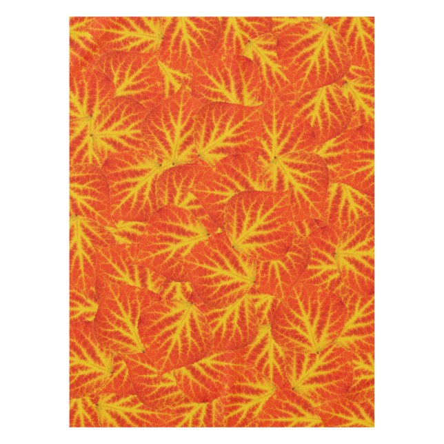 Red & Yellow Aspen Leaf #10 Tablecloth (Front)