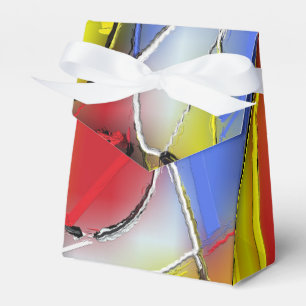 Red, Yellow, Black and Blue Favour Box