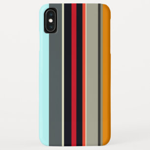 Red Yellow Blue Silver Multicolored Stripes Case-Mate iPhone Case