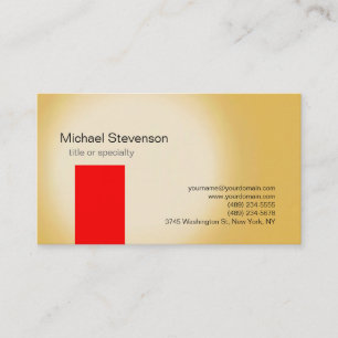 Red Yellow Consultant Business Card