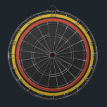 Red Yellow Dartboard<br><div class="desc">Red yellow house party modern, man cave, man den dartboard.</div>