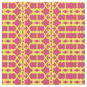 Red & Yellow fabric print pattern design 
