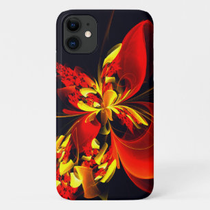 Red Yellow Floral Modern Abstract Art Pattern #10 Case-Mate iPhone Case