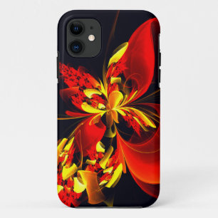 Red Yellow Floral Modern Abstract Art Pattern #10 Case-Mate iPhone Case