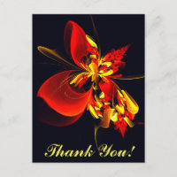 Red Yellow Floral Modern Abstract Art Pattern #10