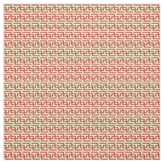 Red & Yellow Greek Key Fabric