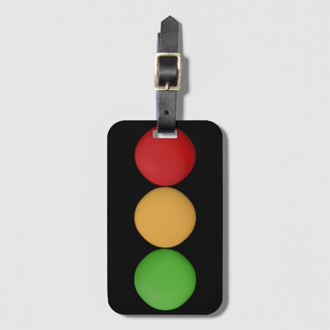 Red Yellow Green Dots Luggage Tag (Front Vertical)