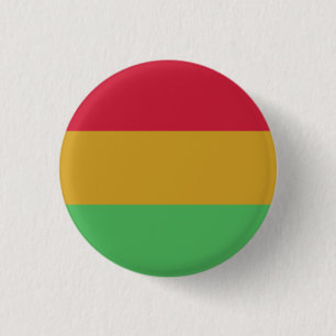 Red yellow green Juneteenth colours 3 Cm Round Badge