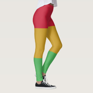 Red yellow green Juneteenth colours Leggings
