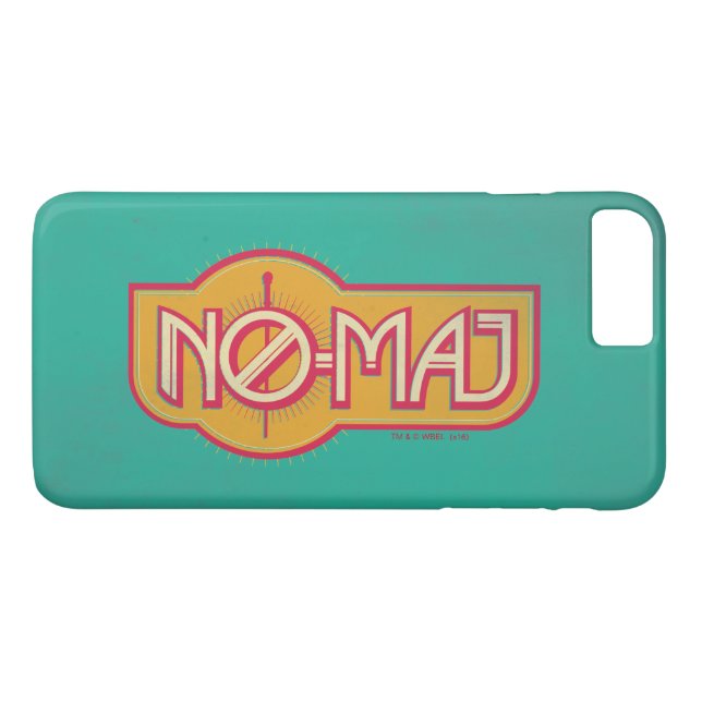 Red & Yellow NO-MAJ™ Badge Case-Mate iPhone Case (Back (Horizontal))