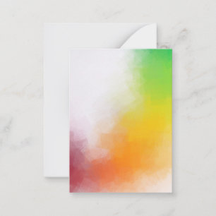 Red Yellow Orange Green Elegant Modern Abstract Card